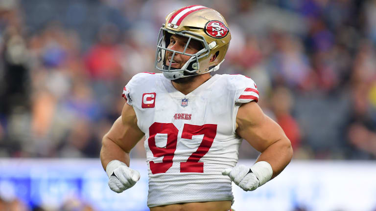 49ers DE Nick Bosa ready for normal workload vs. Steelers