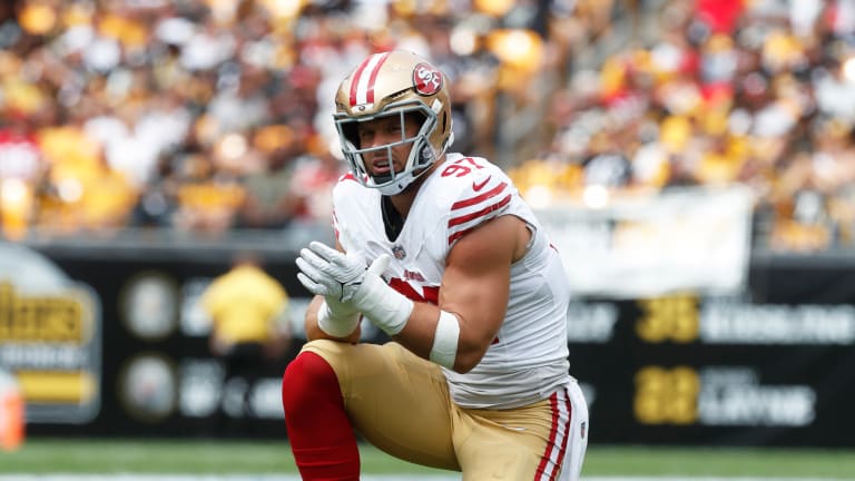 49ers dominated the Steelers up front with Nick Bosa playing a decreased  role - A to Z Sports