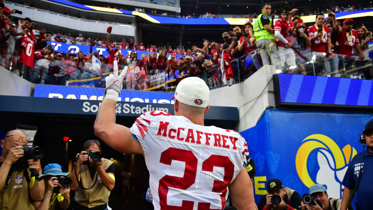 49ers to wear home reds as road fans look to pack out Rams' SoFi Stadium  again - A to Z Sports