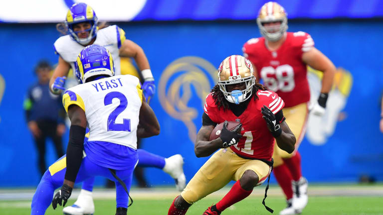 Kyle Shanahan calms fears over Brandon Aiyuk injury after 49ers' Week 2 win  - A to Z Sports