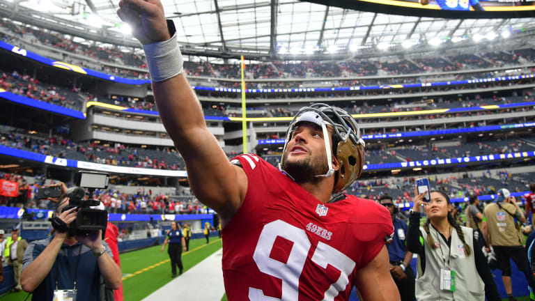 49ers' Nick Bosa raring to return after making NFL history with contract  extension - A to Z Sports