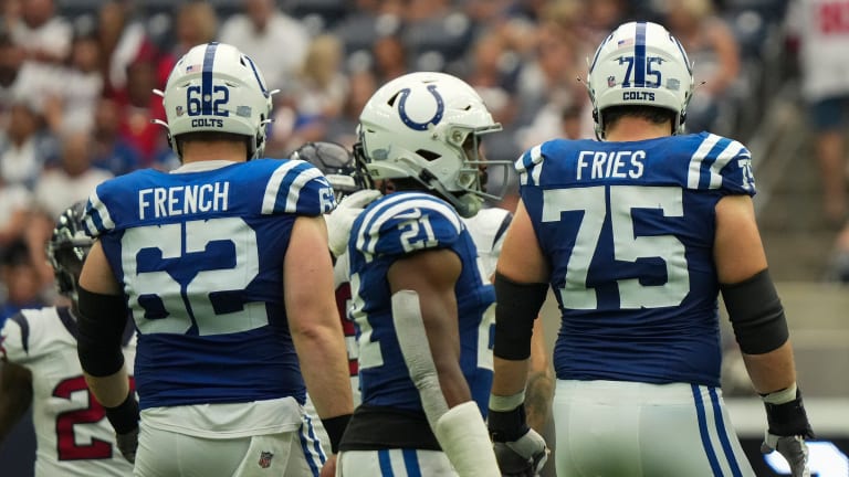 Colts have a top-ranked offensive line, analytics site says