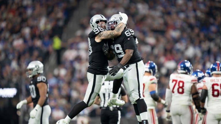 Maxx Crosby's Raiders smoking cigars after 30-6 win vs Giants has