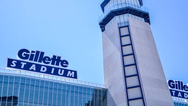 Gillette Stadium, New England Patriots stock photo
