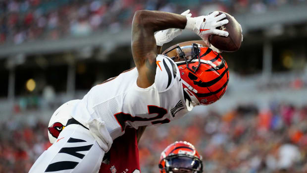 Browns unveil new alternate white helmets - prompting the Bengals to accuse  their in-state rivals of ripping off the ones they wore last year