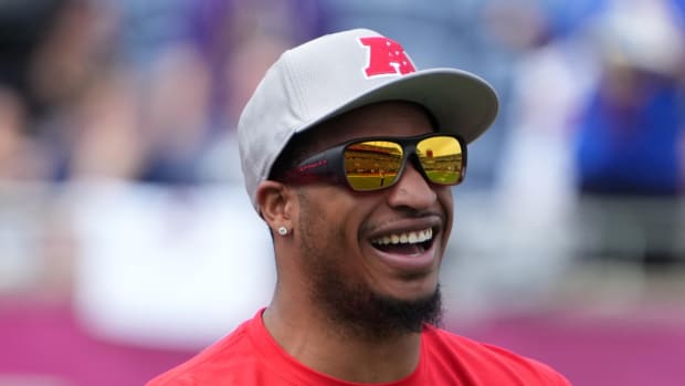 Feb 1, 2025; Orlando, FL, USA; Cincinnati Bengals receiver Ja'Marr Chase (1) during AFC Practice for the Pro Bowl Games at Camping World Stadium.