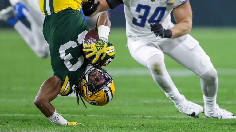 Aaron Jones, Christian Watson inactive for Packers-Falcons