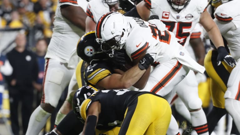 Steelers safety Minkah Fitzpatrick says the hit that injured Browns RB Nick  Chubb wasn't dirty – NewsNation