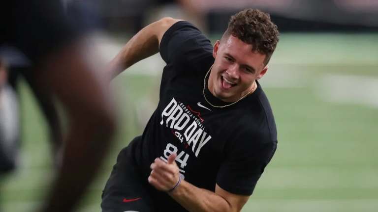 Georgia WR Ladd McConkey Visits With Atlanta Falcons Ahead Of 2024 NFL ...