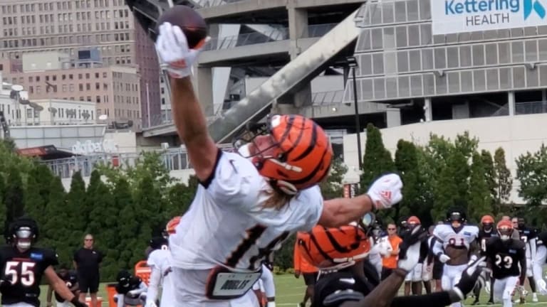 Bengals Training Camp Day 7: Trenton Irwin needs just one hand as receivers  shine - A to Z Sports