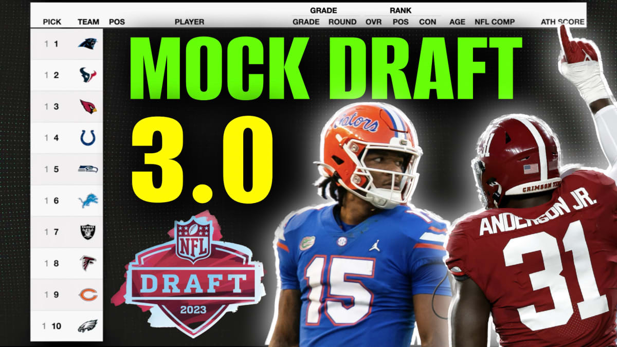 3-Round 2023 Mock Draft with trades sees QBs go unprecedented first 4