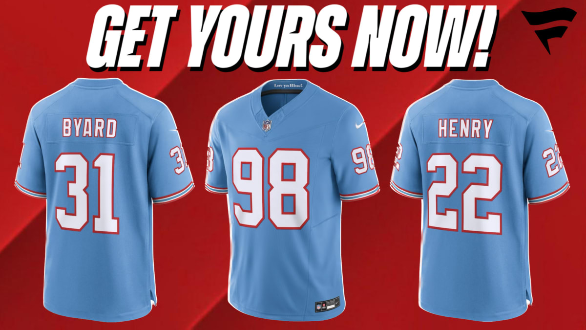 Tennessee Titans Nike Oilers Throwback Alternate Game Jersey