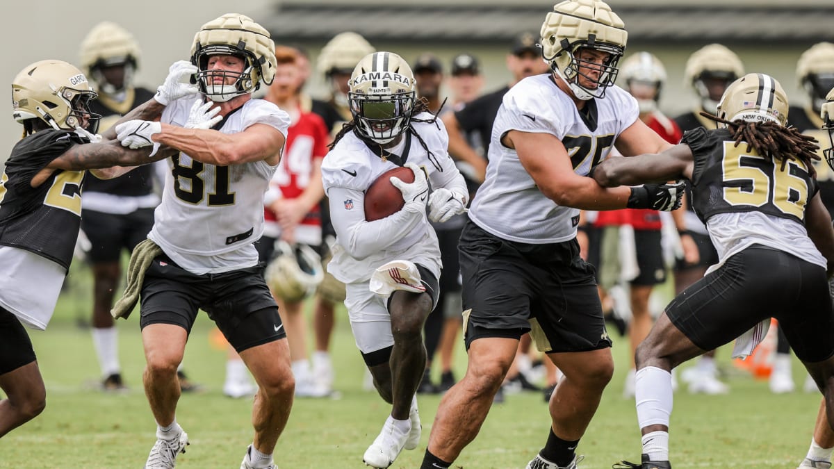 Saints OG Andrus Peat leaves training camp practice with quad injury - A to  Z Sports