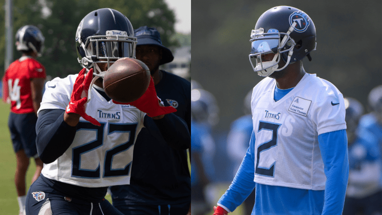 Tennessee Titans minicamp: Taylor Lewan news, AJ Brown on Julio Jones