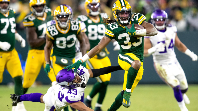 Watch: Green Bay Packers RB Aaron Jones shows off insane