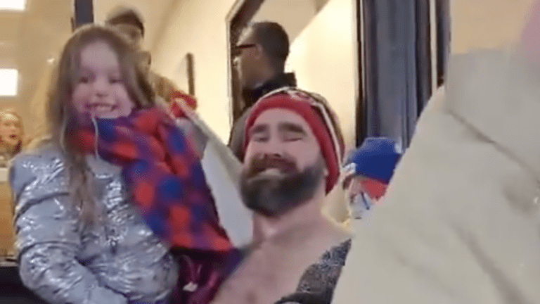 Jason Kelce makes dream come true for young Bills fan - A to Z Sports