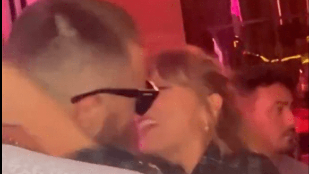 Taylor Swift and Travis Kelce share sweet moment during two of her songs at Super Bowl afterparty