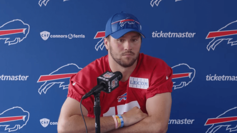 Bills QB Josh Allen on his main message to the team during training camp