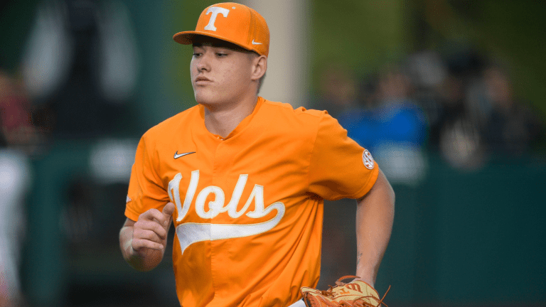 See Tennessee baseball's Drew Gilbert bat flip after 9th inning home run