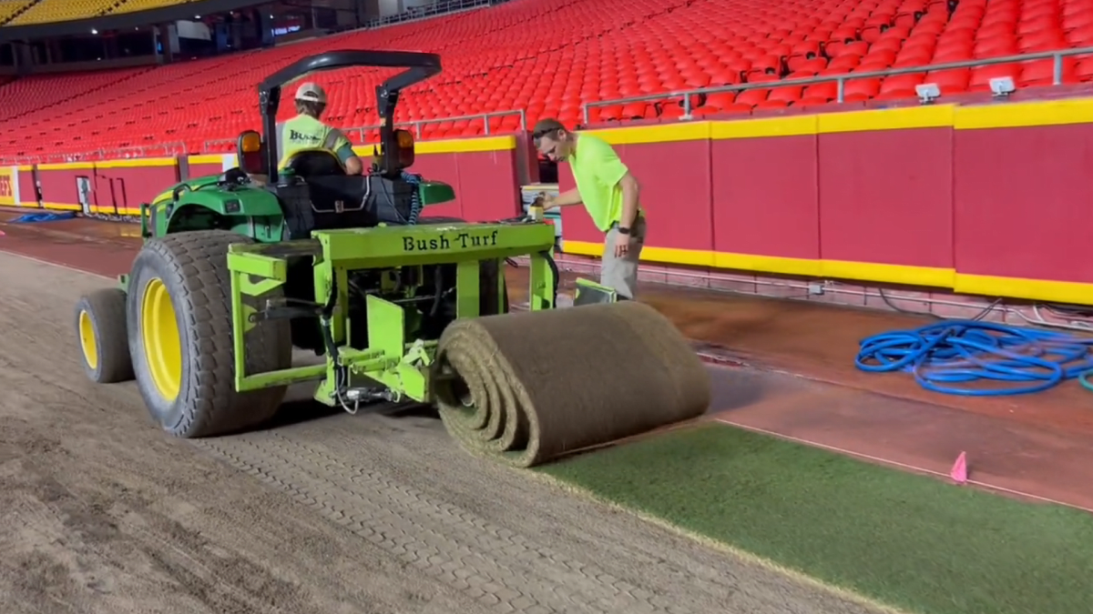 On The Turf At Arrowhead Stadium