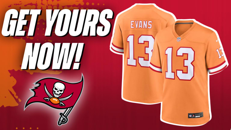 Buccaneers orange jersey top