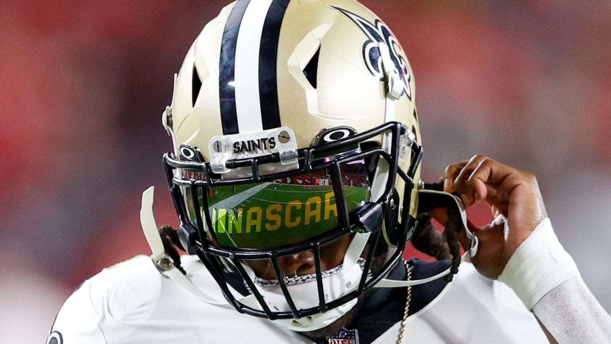 Saints will wear color rush uniforms gold helmets vs. Rams in