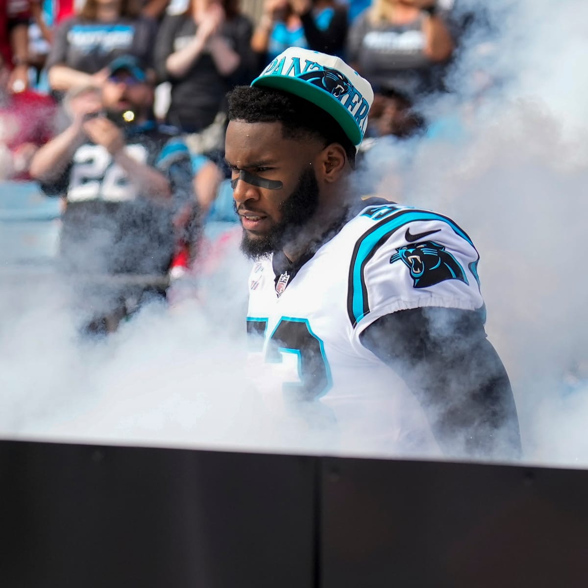 Panthers pass rusher Brian Burns says contract talks 'on hold