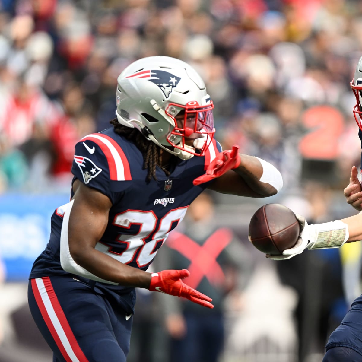 Rhamondre Stevenson On Track To Be A Wild Card In New England Patriots'  Backfield