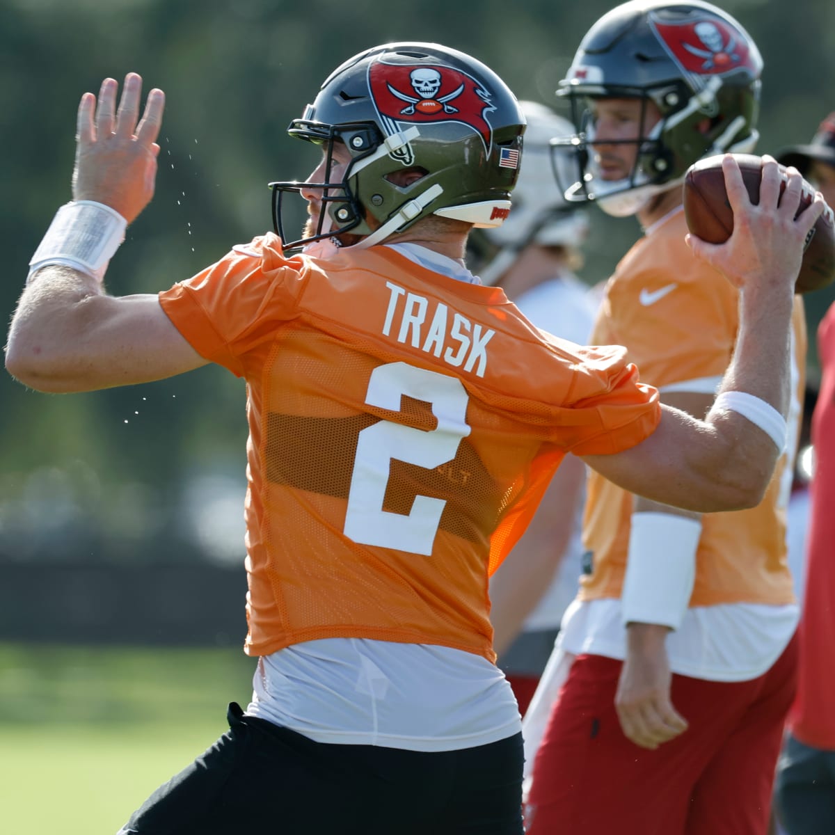 Bucs QBs Baker Mayfield, Kyle Trask to battle into training camp