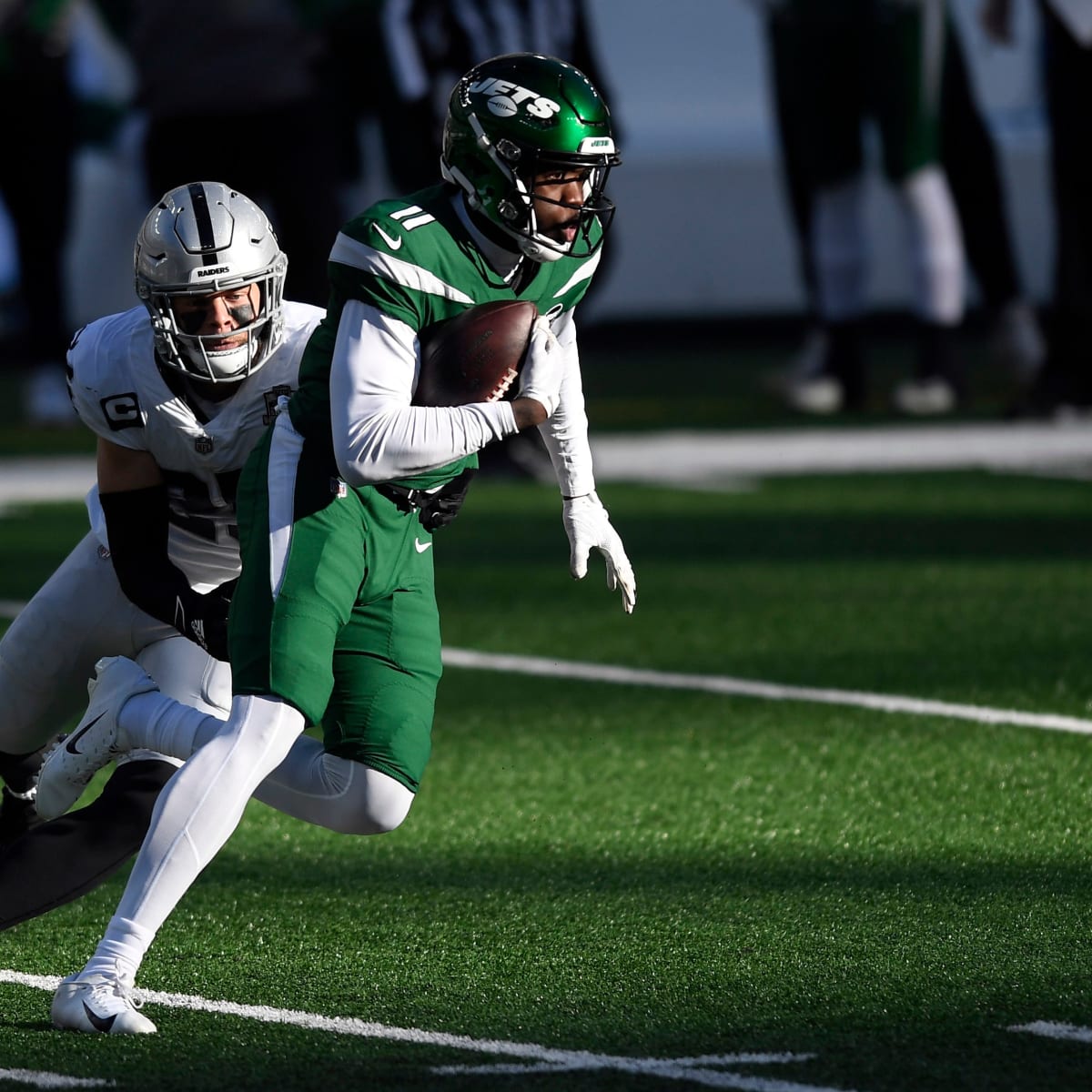 Jets send wide receiver Denzel Mims to the Lions in a trade that includes  2025 draft picks