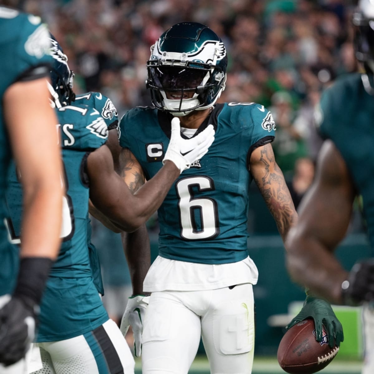 Eagles Injury Report: A.J. Brown misses practice, DeVonta Smith