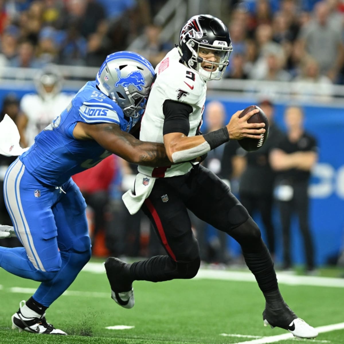 Falcons Suffer First Loss vs. Lions as Desmond Ridder, Offense Sputters -  Sports Illustrated Atlanta Falcons News, Analysis and More