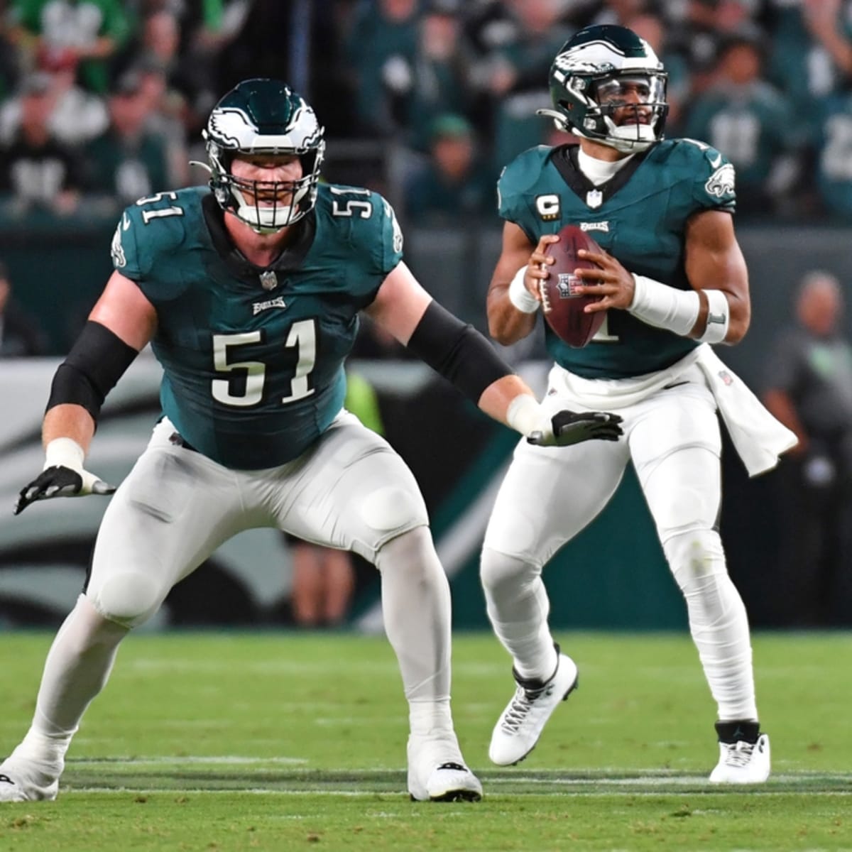 Philadelphia Eagles' Cam Jurgens Injured vs. Commanders: Tracker - Sports  Illustrated Philadelphia Eagles News, Analysis and More