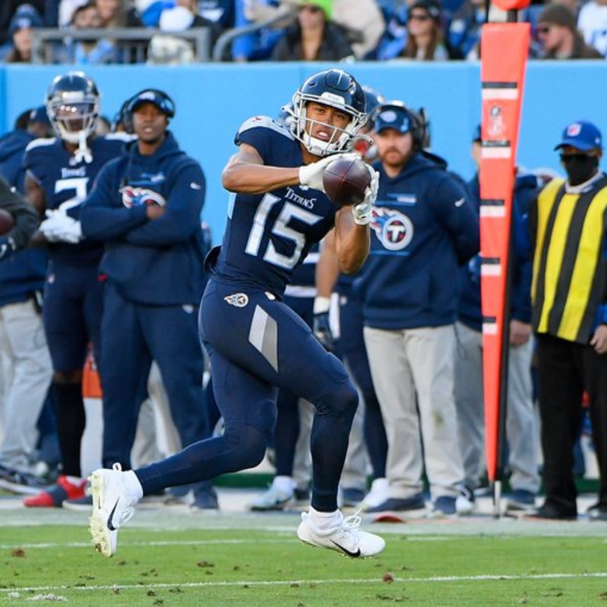 Tennessee Titans wide receiver Nick Westbrook-Ikhine (15) runs a