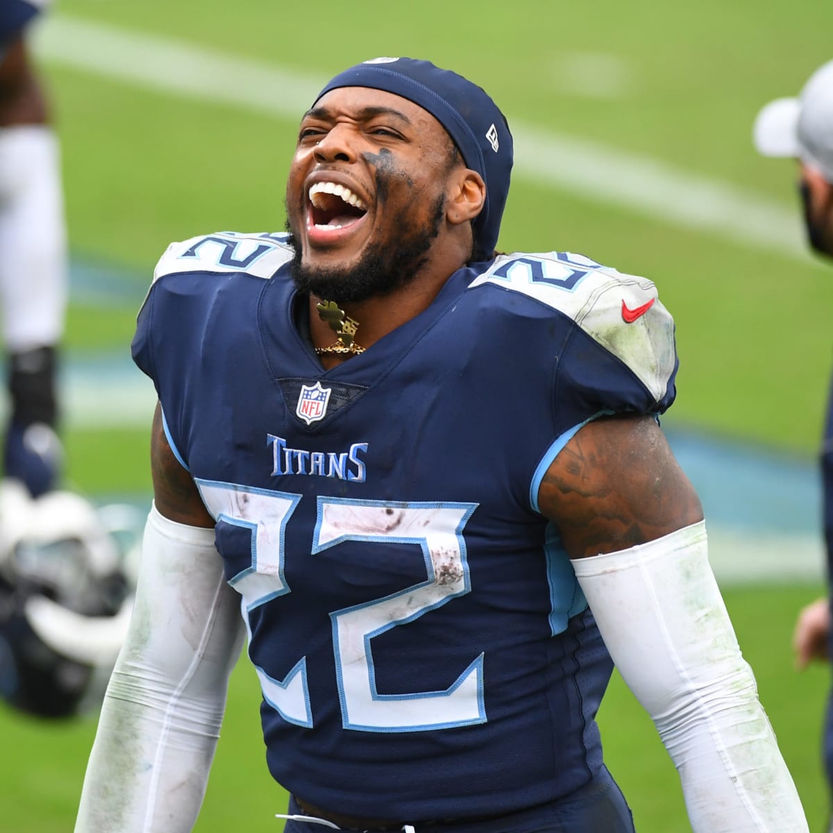 Derrick Henry Tennessee Titans running back v Houston Texans 2021 Images