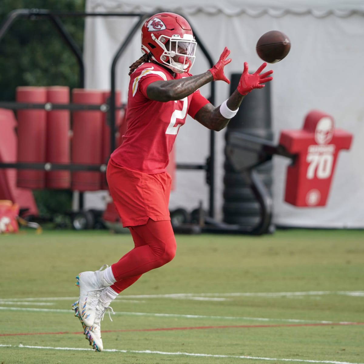 Chiefs' Isiah Pacheco paticipant in Wednesday's training camp practice