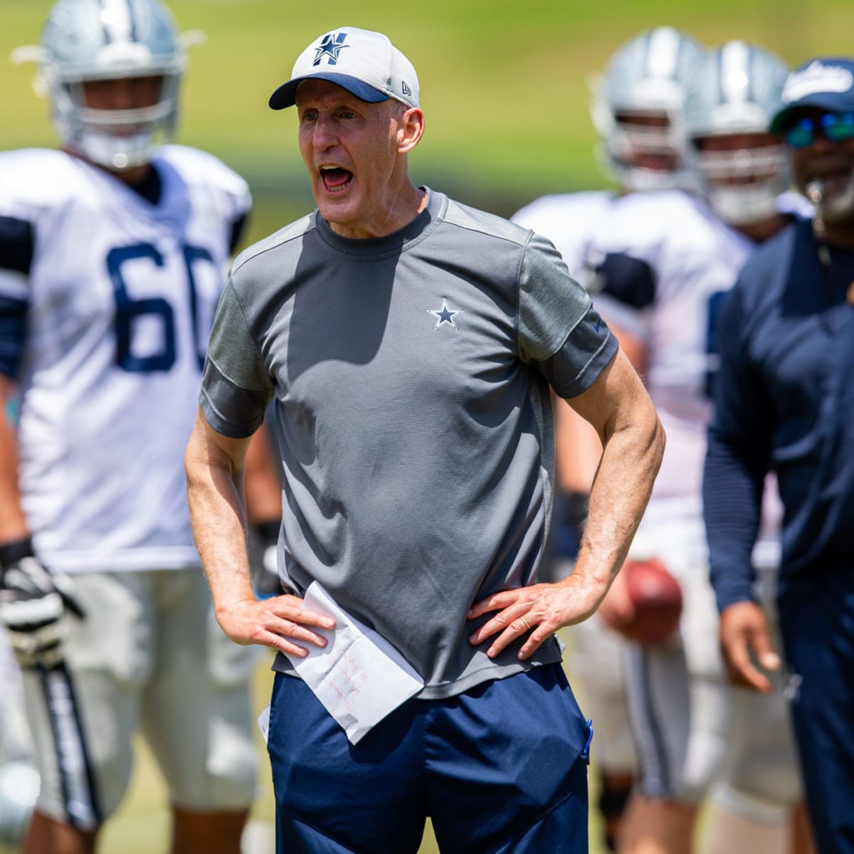 Dallas Cowboys offensive tackle Aviante Collins (76) is seen after