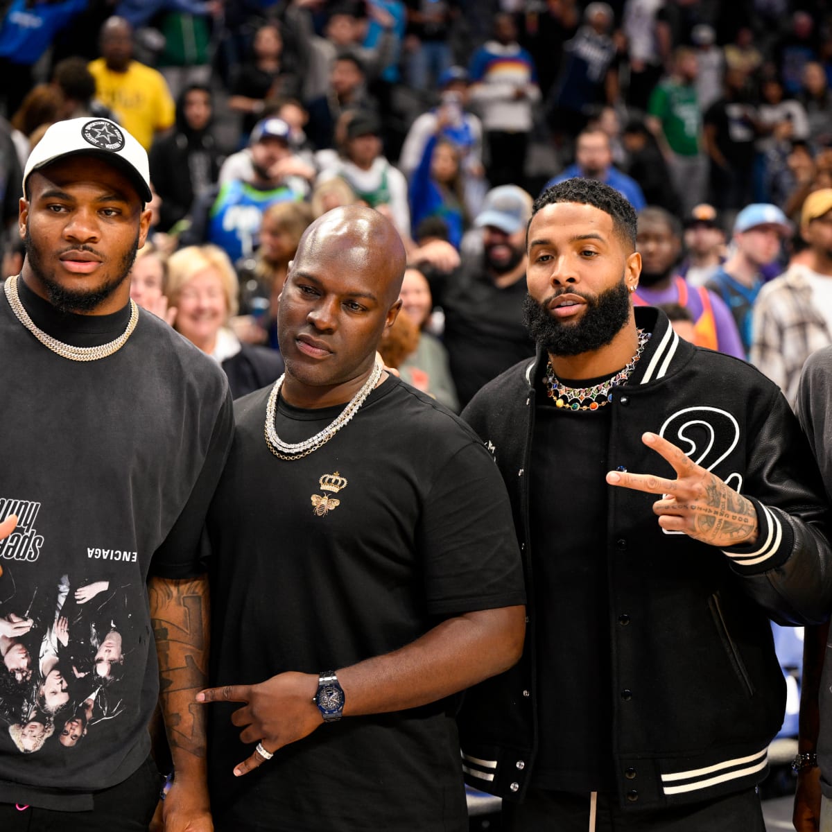 WATCH: Odell Beckham Jr. arrives at Dallas Mavericks game with