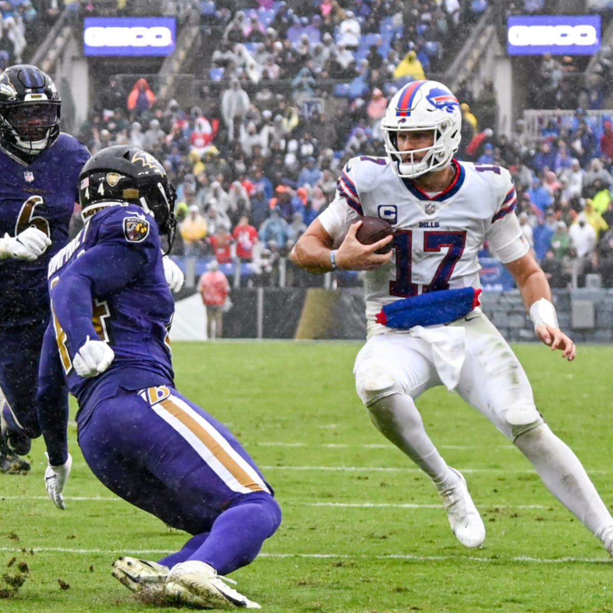 NFL345 on X: In today's @BuffaloBills victory, @JoshAllenQB became the 2nd  player in @NFL history with 300+ pass yards, 4+ TD passes, 1 rush TD &  a 158.3 rating - the highest