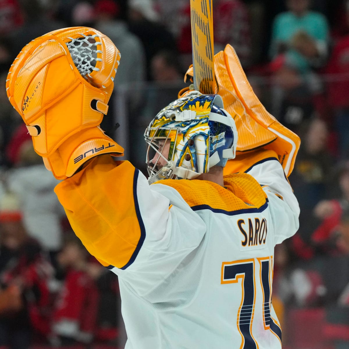 NHL on X: HAVE YOURSELF A NIGHT JUUSE SAROS! The @PredsNHL All