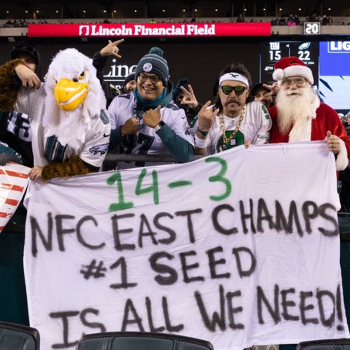 NFC East Champs, Number 1 seed