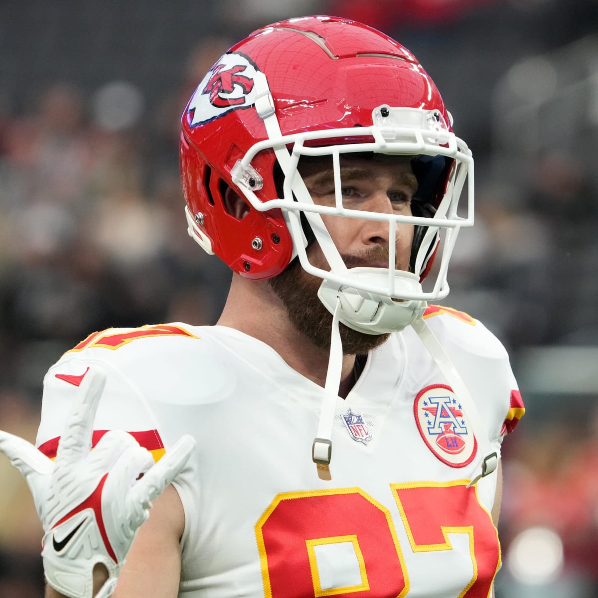 Chiefs TE Travis Kelce reminds the Raiders that he has never lost