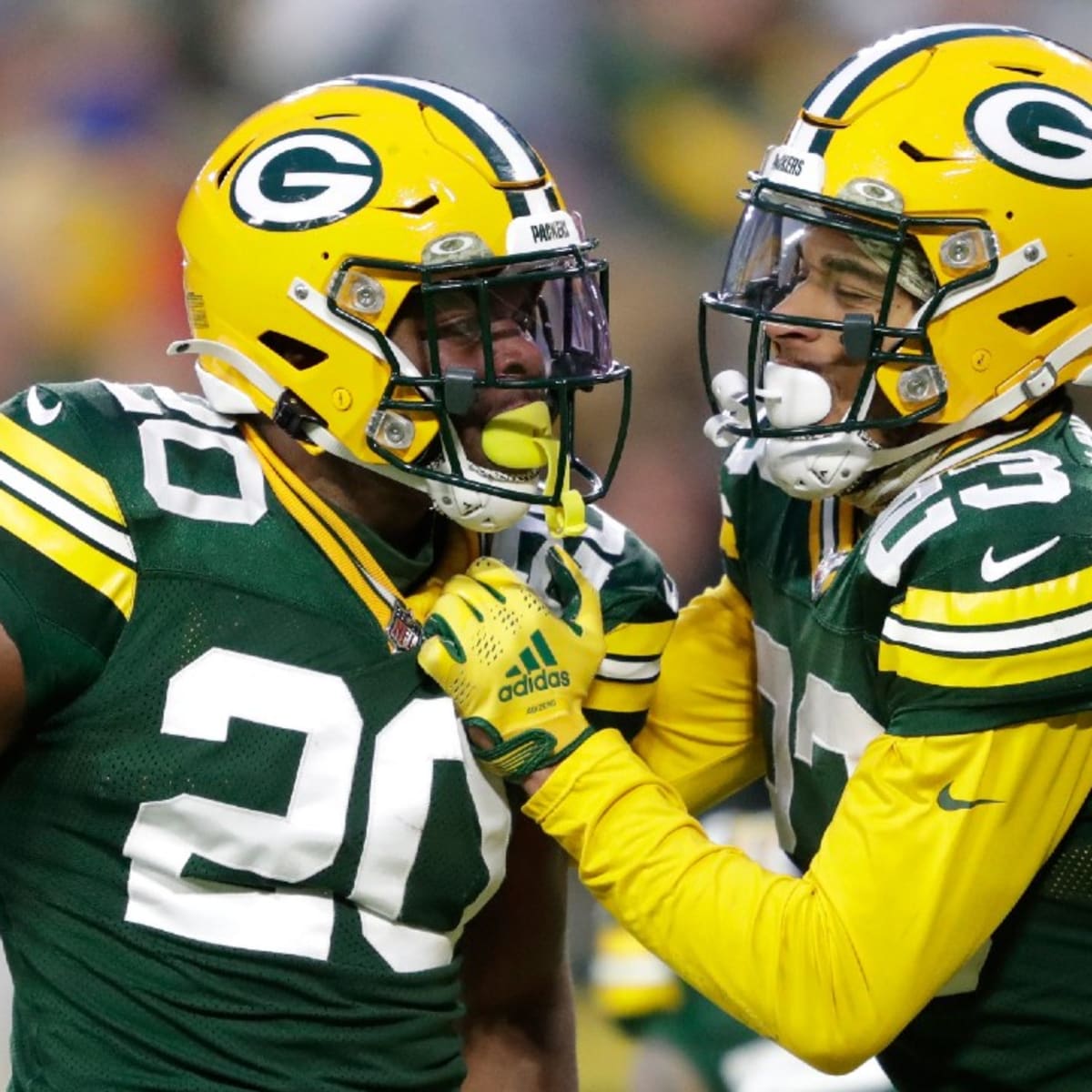 Green Bay Packers safety Darnell Savage (26) runs during an NFL football  game against the Washington Commanders, Sunday, October 23, 2022 in  Landover. (AP Photo/Daniel Kucin Jr Stock Photo - Alamy