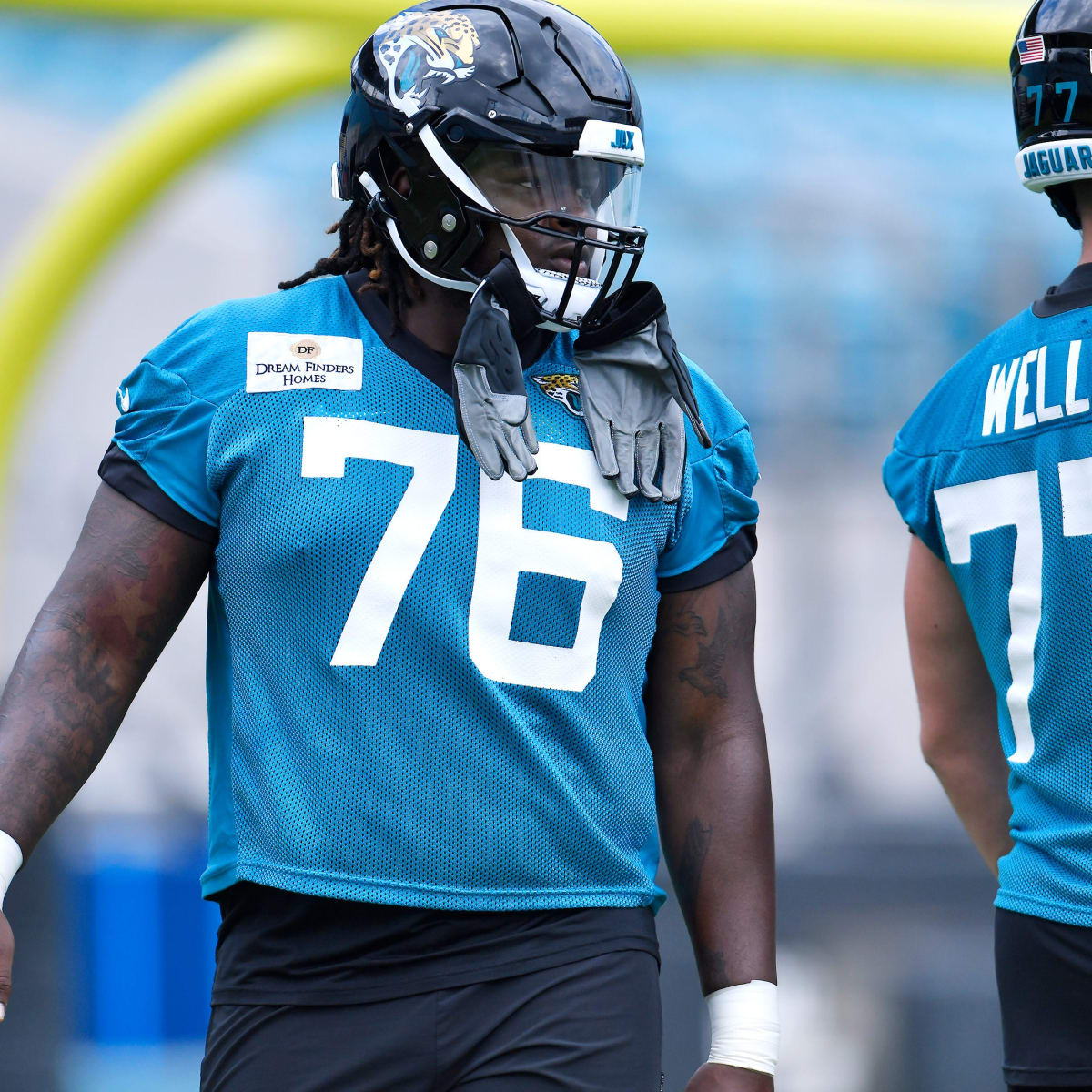 Detroit Lions offensive tackle Corey Robinson is shown during the