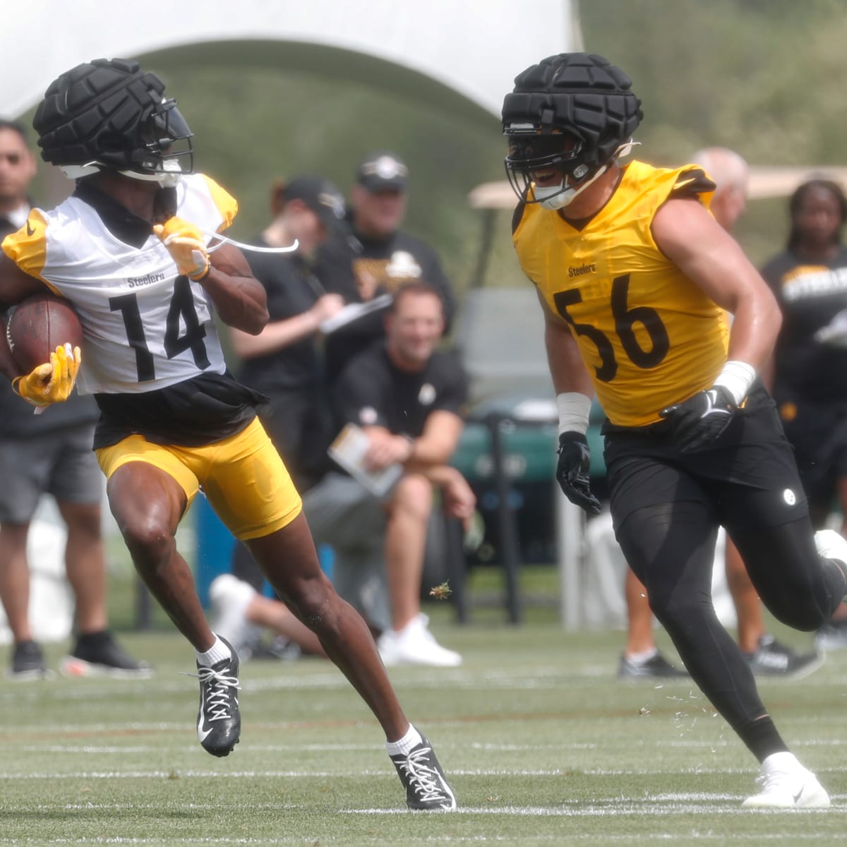 Steelers camp: Kenny Pickett takes first-team reps; George Pickens