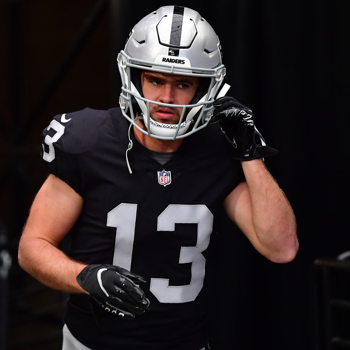 AFC wide receiver Hunter Renfrow of the Las Vegas Raiders (13) runs a route  against the NFC during the Pro Bowl NFL football game, Sunday, Feb. 6,  2022, in Las Vegas. (AP