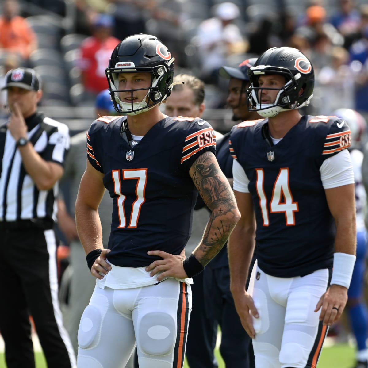 Is undrafted rookie Tyson Bagent now the Chicago Bears' QB2?