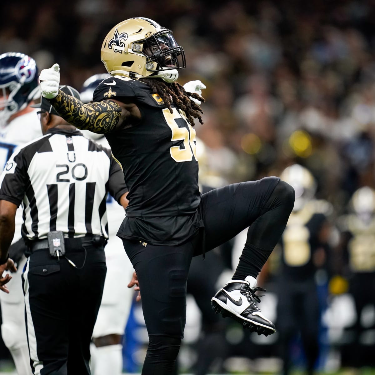 Saints set franchise record in Week 1 victory against Titans. - A