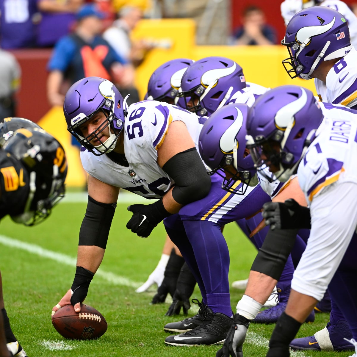 Vikings once again without starting center Garrett Bradbury