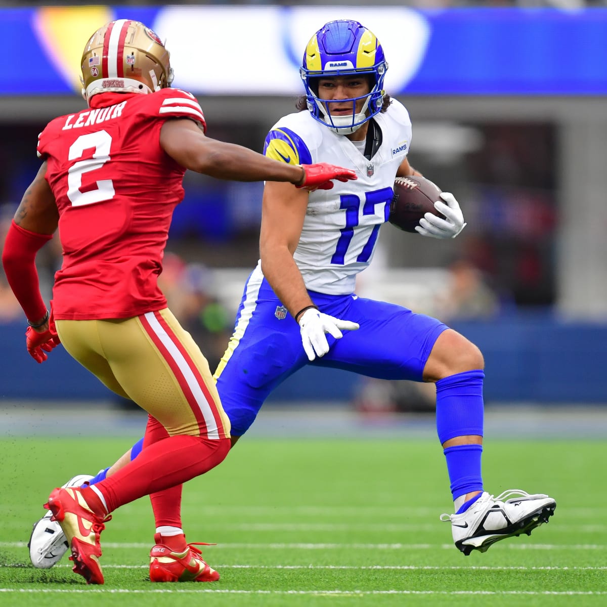 Rams wide receiver Puka Nacua sets NFL single-game rookie record with 15  catches in loss to 49ers